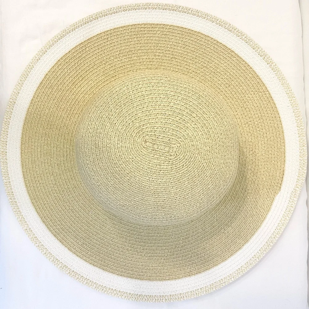 Nine West NWOT Beige Wide-Brim Hat